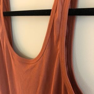 Ribbed tank top bodysuit